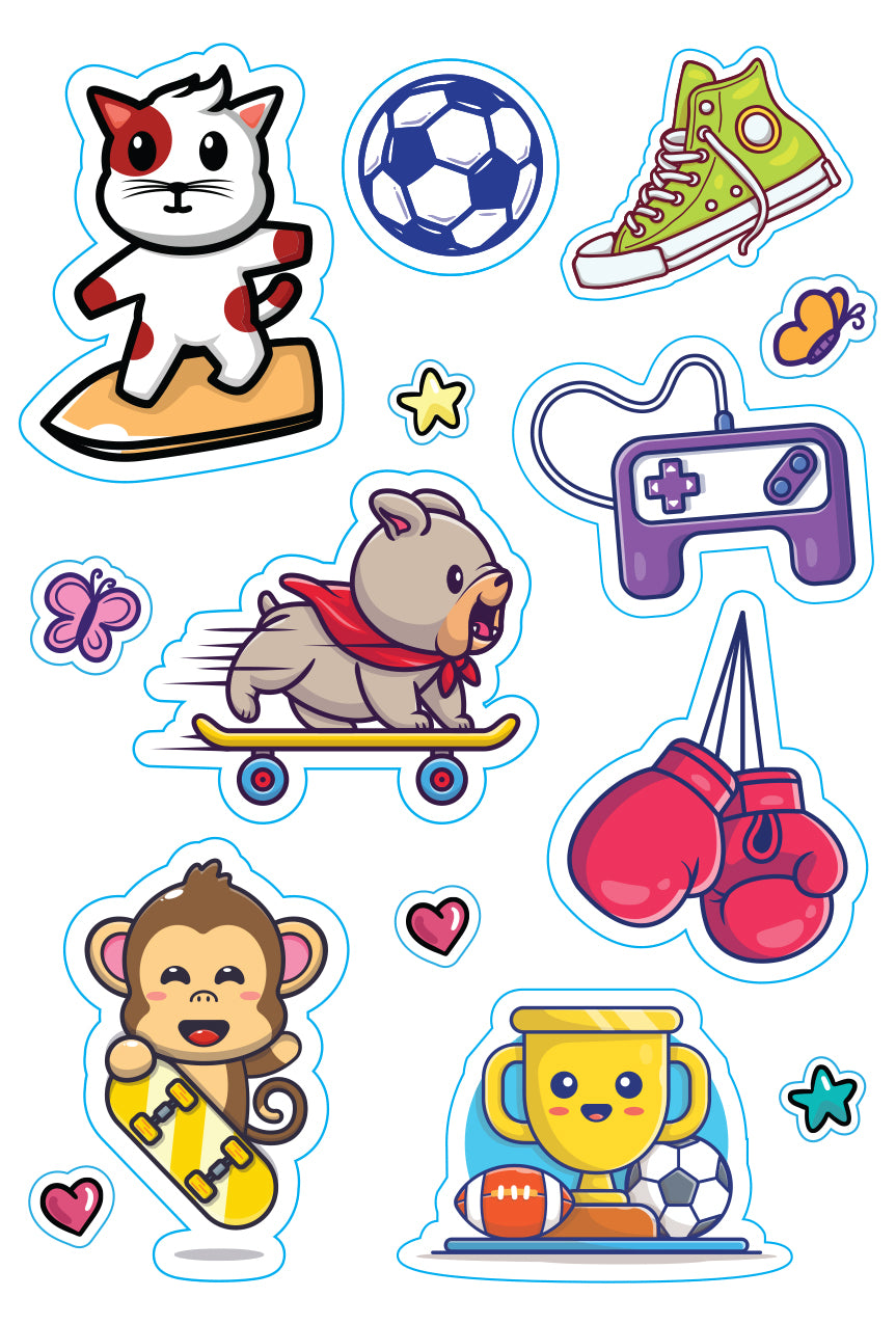 Kawaii Sports Clipart  Kawaii, Clip art, Sports graphics