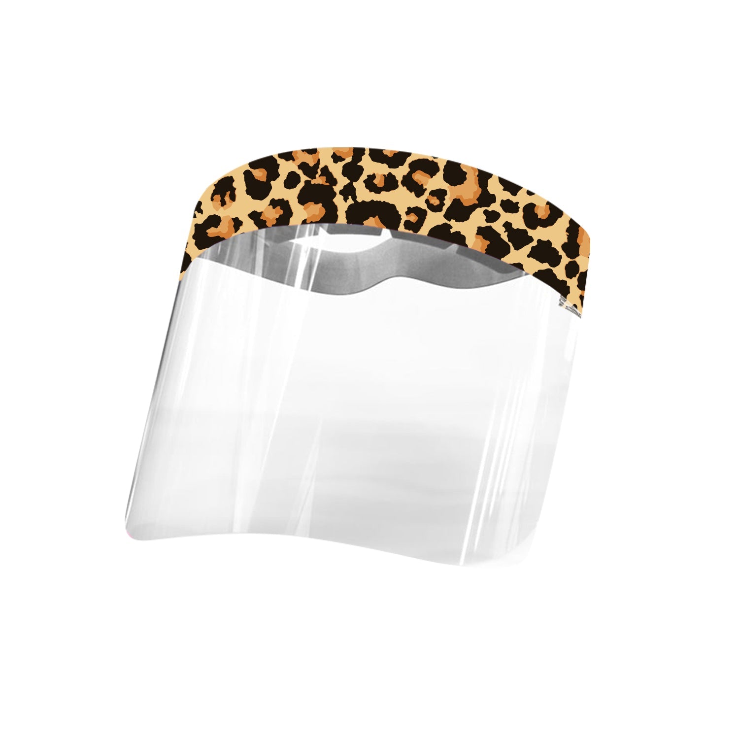 High quality face shields designed to stop any droplets from coughs or sneezes! Keep you and your family protected! Comfortable, Durable, Quality Material. Comes with removable protective liner. Easy To Clean.  Comes with adjustable strap. Crystal clear transparency.  Lightweight for tweens, teens and young adults. Leopard design.